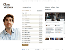 Tablet Screenshot of claus-von-wagner.de